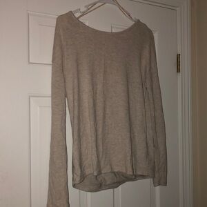 Khaki colored Long Sleeved Shirt